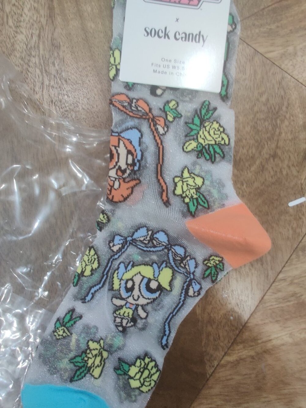 Sock Candy Powerpuff girls socks OS New
